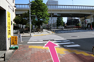 総武線「亀戸駅」からの道順９